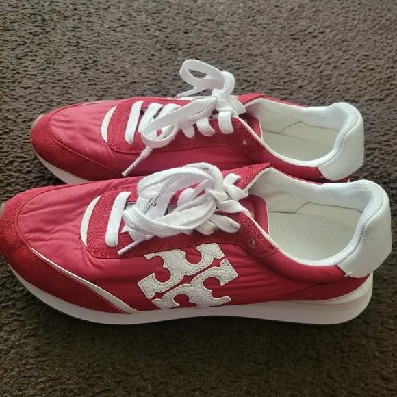 Tory Burch Red Destiny Trainer NWOB