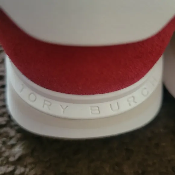 Tory Burch Red Destiny Trainer NWOB