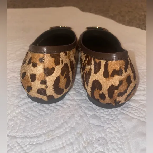 Tory Burch women’s faux leopard hair ballet flats