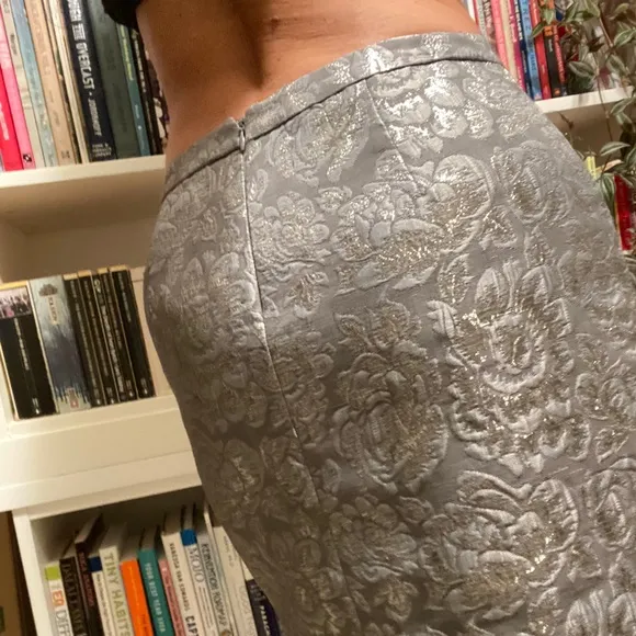 TRACY REESE Damask Foil MINI Skirt - 4
