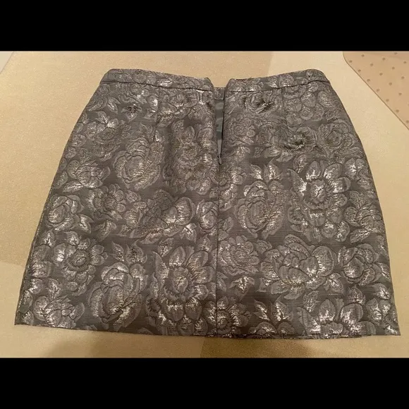 TRACY REESE Damask Foil MINI Skirt - 4