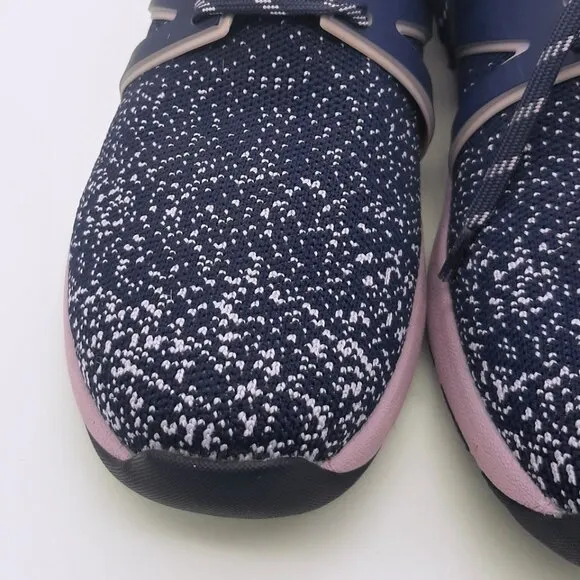 TRAQ By Alegria QOOL Lavender Navy &amp; Lavender Lace Up Athletic Sneakers SZ 37