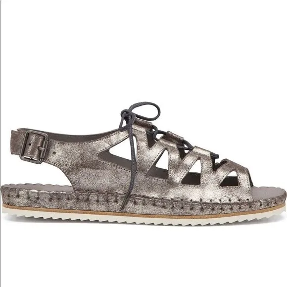 Trask Shimmery Metallic Sandals