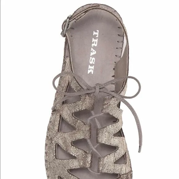 Trask Shimmery Metallic Sandals