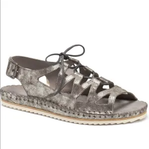 Trask Shimmery Metallic Sandals