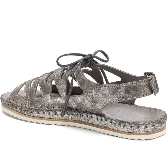 Trask Shimmery Metallic Sandals