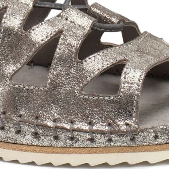 Trask Shimmery Metallic Sandals
