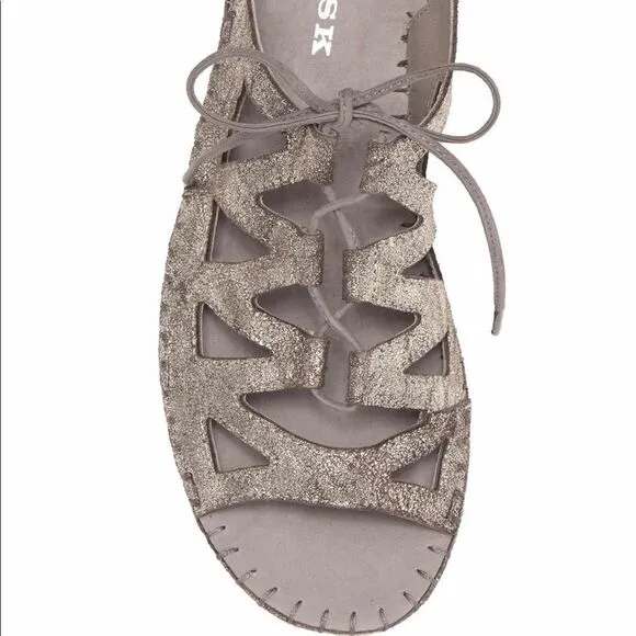 Trask Shimmery Metallic Sandals