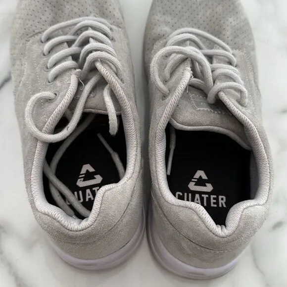 Travis Mathew Cuater Heather Gray Knit Suede Sneaker