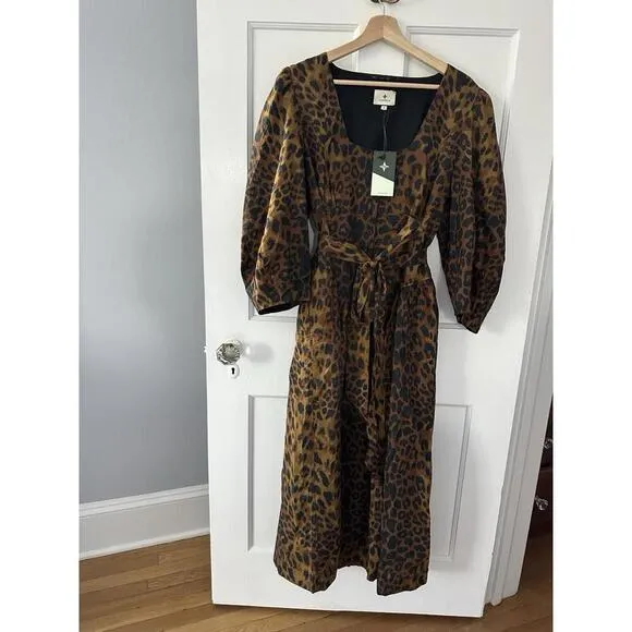Tuckernuck Leopard Graciela Dress $298 NWT Size 14 / Extra Large