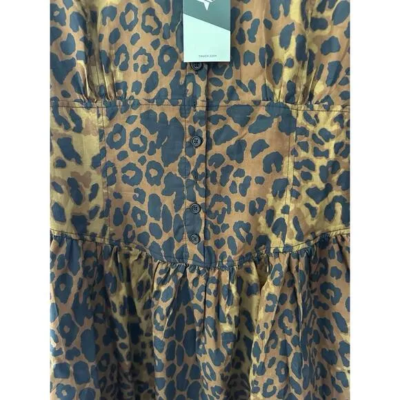 Tuckernuck Leopard Graciela Dress $298 NWT Size 14 / Extra Large