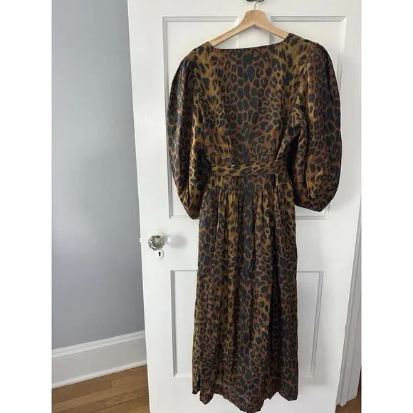 Tuckernuck Leopard Graciela Dress $298 NWT Size 14 / Extra Large