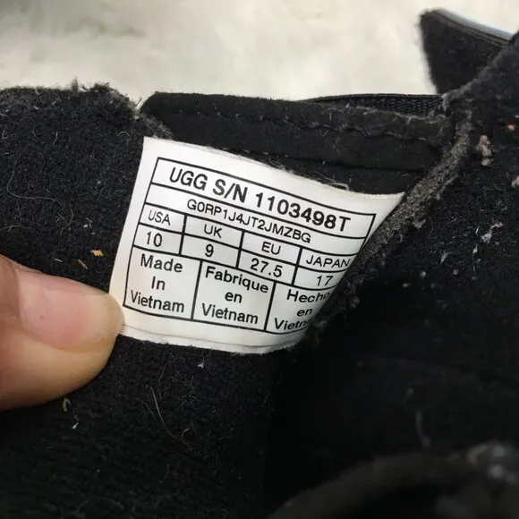 UGG 1103498T Toddler Tabor Boots Blue Black Size 10