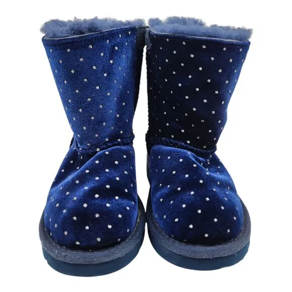 UGG Australia Bailey Bow Starlight Navy Boots Toddler Baby Size 7