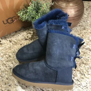 UGG Bailey Bow II Water-Resistant Boots in Blue 7