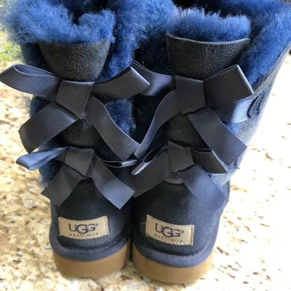 UGG Bailey Bow II Water-Resistant Boots in Blue 7