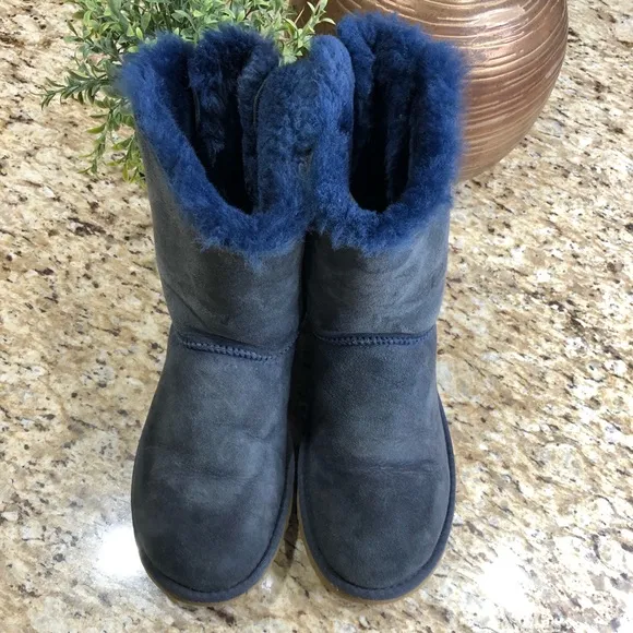 UGG Bailey Bow II Water-Resistant Boots in Blue 7