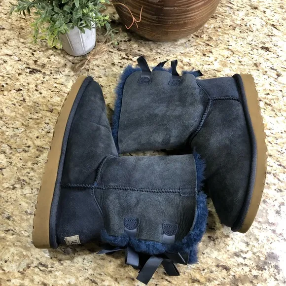 UGG Bailey Bow II Water-Resistant Boots in Blue 7