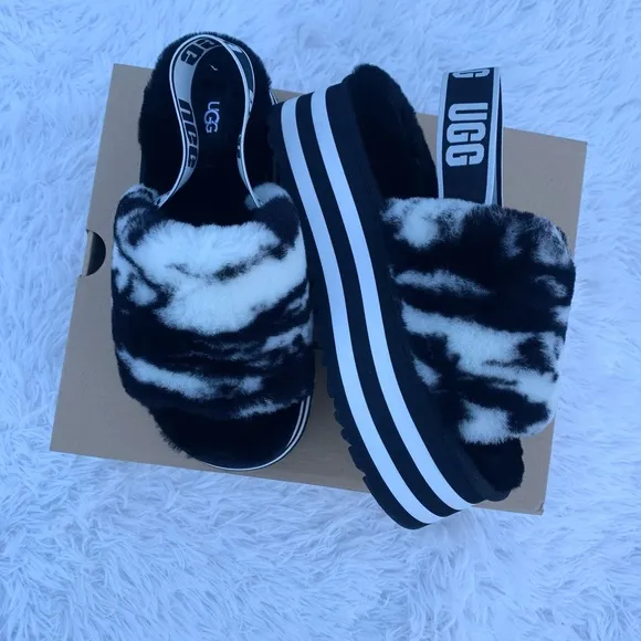 UGG Disco Platform Marble Slides