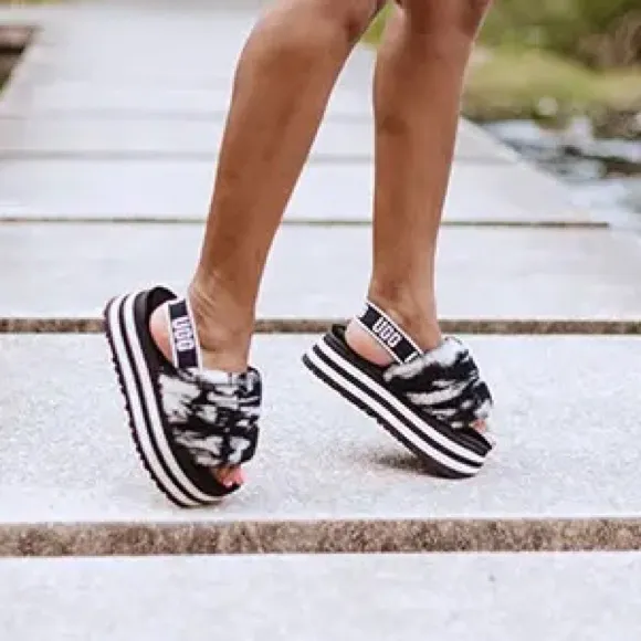 UGG Disco Platform Marble Slides