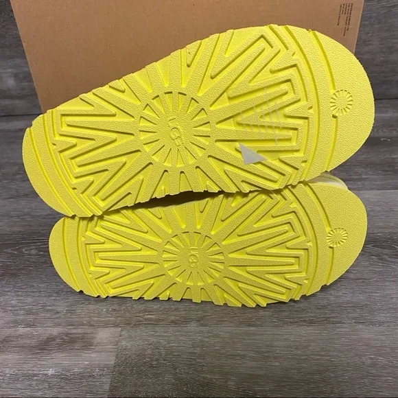 UGG | Disco Slides In Margarita Yellow New In Box Size 8