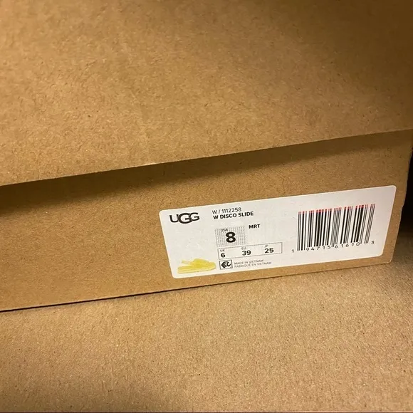 UGG | Disco Slides In Margarita Yellow New In Box Size 8