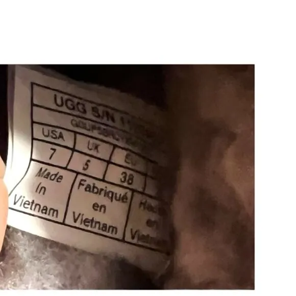 UGG Fluff Yeah Sheepskin Slides in Panther Print Size 7​​​​​