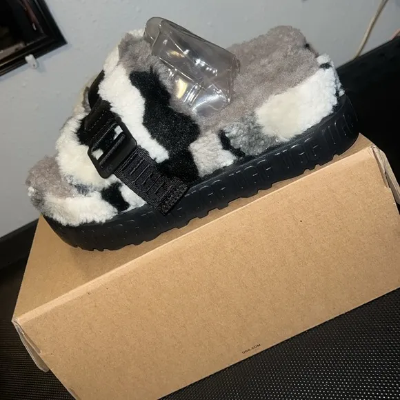 UGG furry slides. 7
