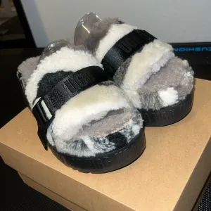 UGG furry slides. 7