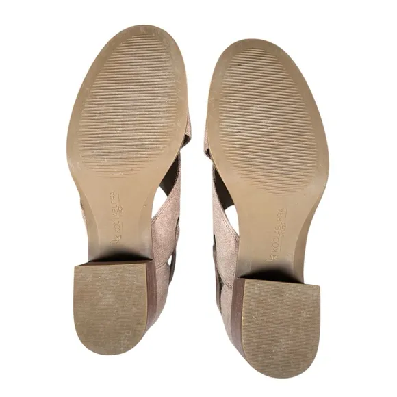 UGG Kaiah Suede Heeled Sandals in amphora