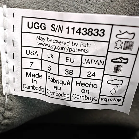 UGG Lug Moss Green Waterproof Lightweight Combat Boots size Women's 7