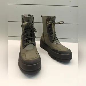 UGG Lug Moss Green Waterproof Lightweight Combat Boots size Women's 7