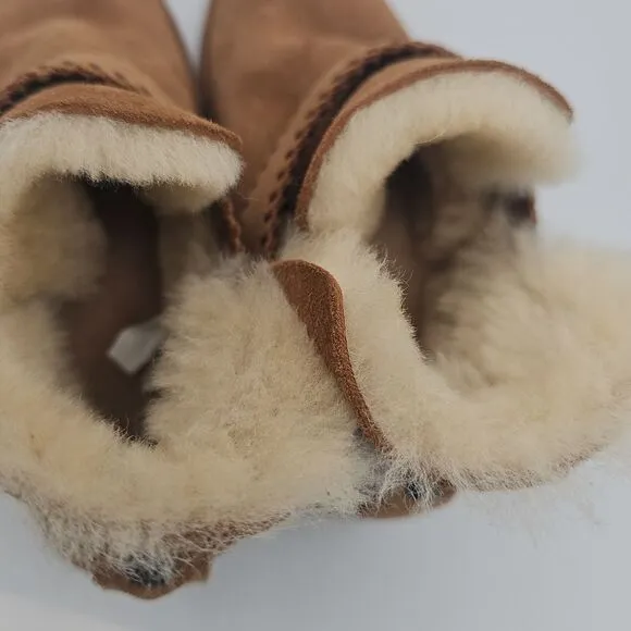 UGG McKay Chestnut Fur Lining Sheepskin Ankle Boots Size 5