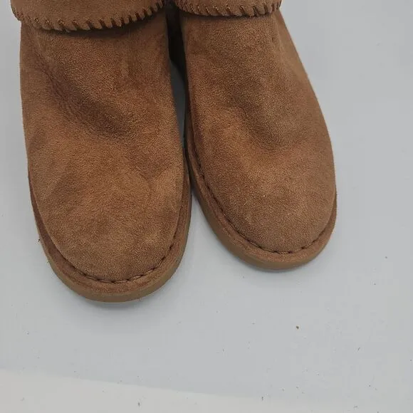 UGG McKay Chestnut Fur Lining Sheepskin Ankle Boots Size 5