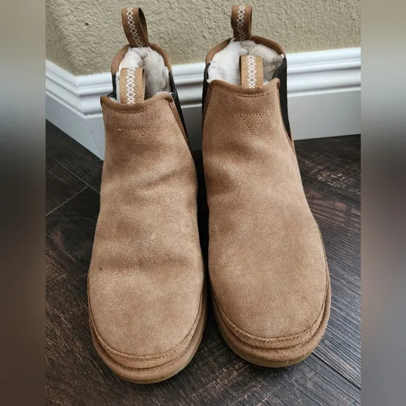UGG Neumel Chelsea Men's Classic Boots Chestnut Brown Size 13 USED CONDITION