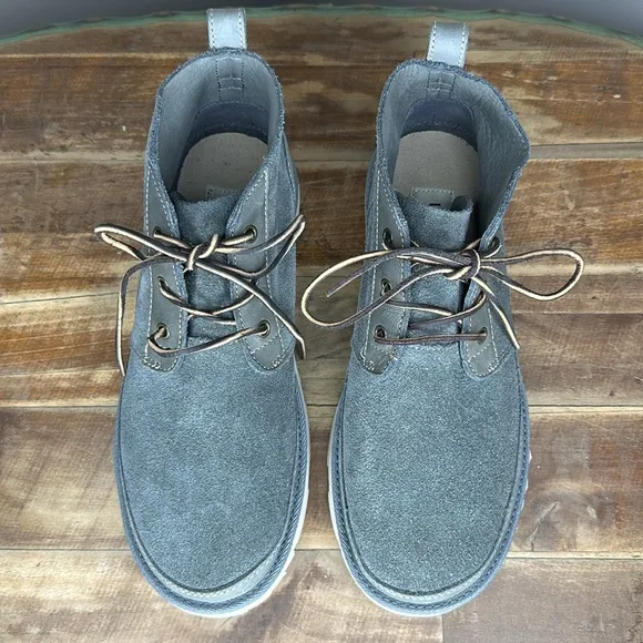 Ugg Neumel Unlined Gray Leather Chukka Boot Mens Size 9