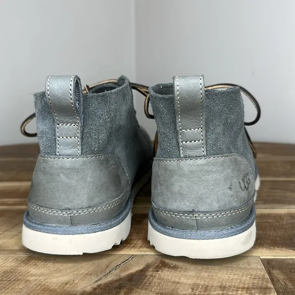 Ugg Neumel Unlined Gray Leather Chukka Boot Mens Size 9