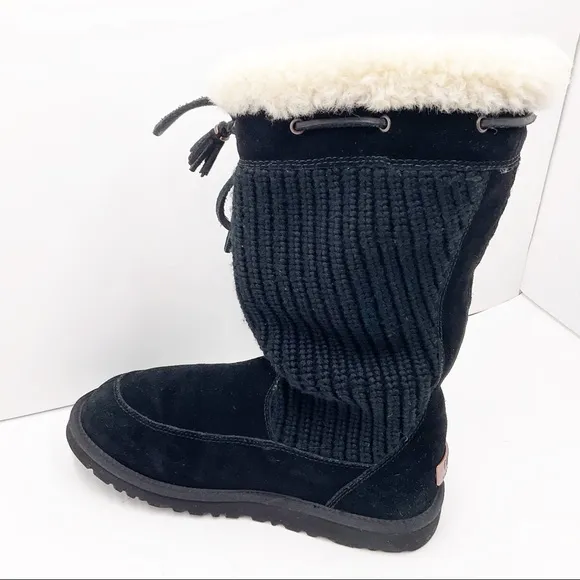 {UGG} Suburb Suede Knit Boots