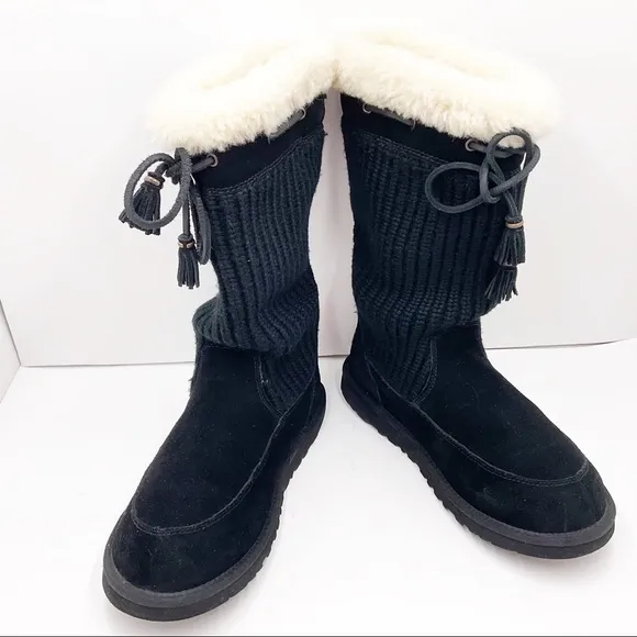 {UGG} Suburb Suede Knit Boots