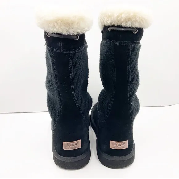 {UGG} Suburb Suede Knit Boots