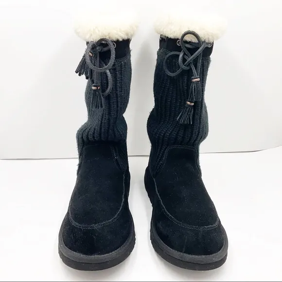 {UGG} Suburb Suede Knit Boots