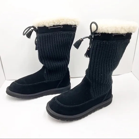 {UGG} Suburb Suede Knit Boots