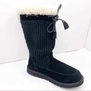 {UGG} Suburb Suede Knit Boots
