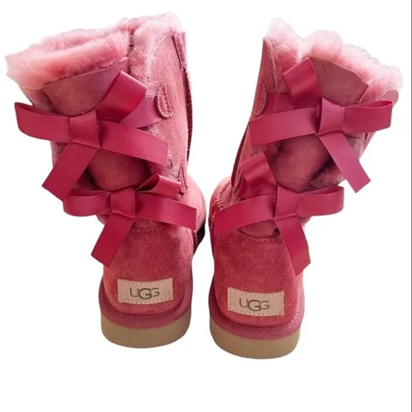 UGG Women's Bailey Bow II Suede &amp; Sheepskin Boots