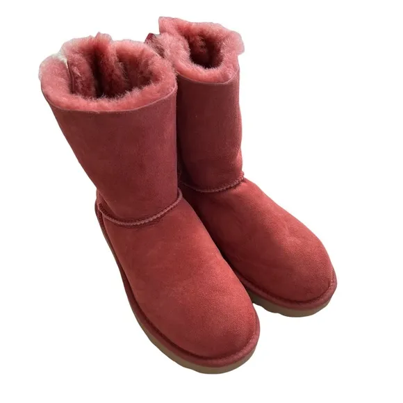 UGG Women's Bailey Bow II Suede &amp; Sheepskin Boots