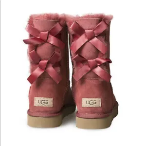 UGG Women's Bailey Bow II Suede &amp; Sheepskin Boots