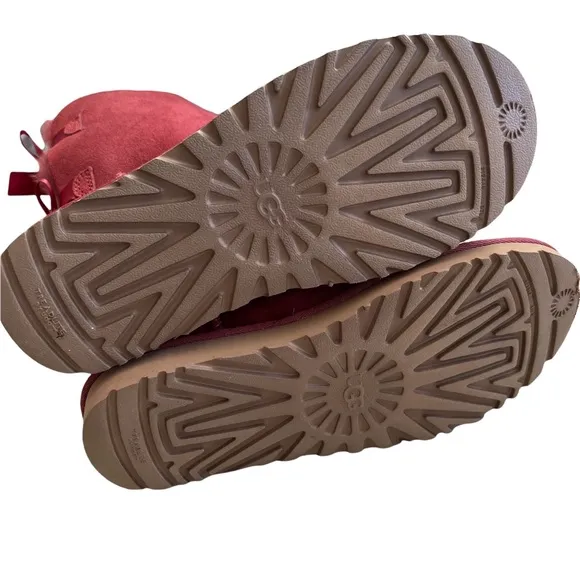 UGG Women's Bailey Bow II Suede &amp; Sheepskin Boots