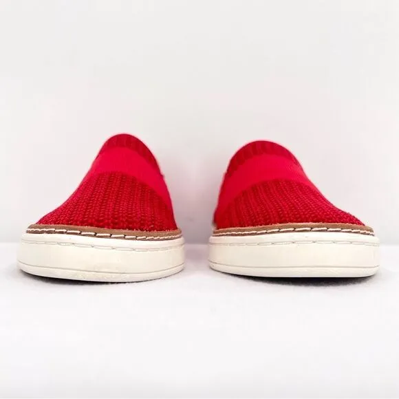 UGG Sammy Trainer Red Pepper Knit Lightweight Mesh Slip On Sneakers Size 8