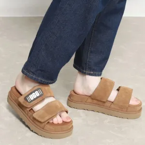 UGGWomen's Greer Platform Slide Sandals Chestnut size 9.5 gently used