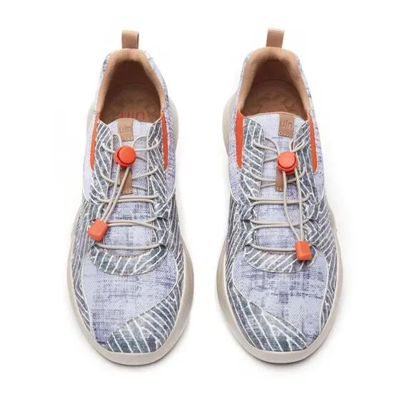 UIN men's Fashion Sneakers Walking Casual Shoes (Fading-Grey Mijas) No Box